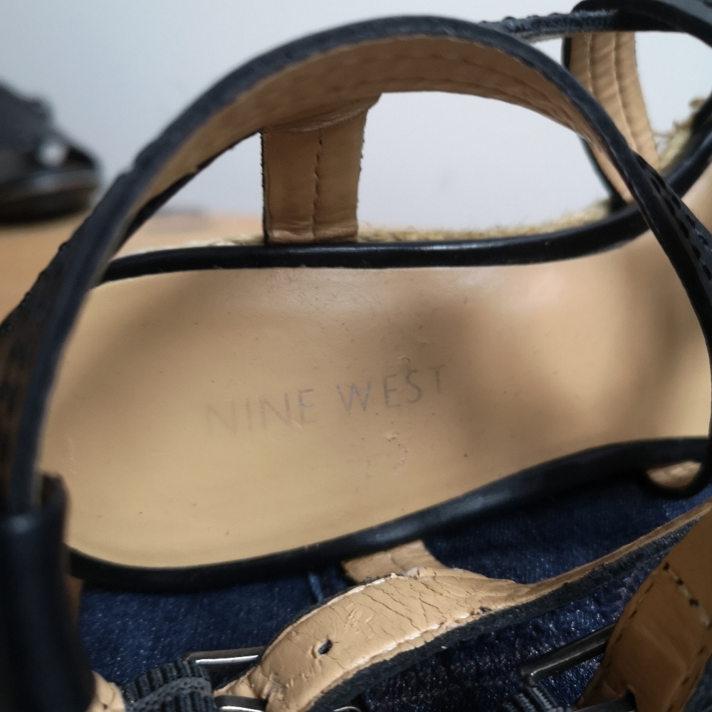 Nine West "Namiah" Strappy Sandals/Cork Wedge /7.5 - Picture 12 of 12